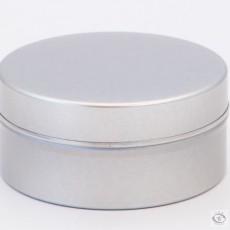 Silver Tin Pocket Canister Silver Tin Pocket Canister